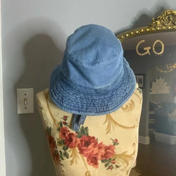 Vintage Denim Jean Bucket Hat blue - Picture 2 of 5